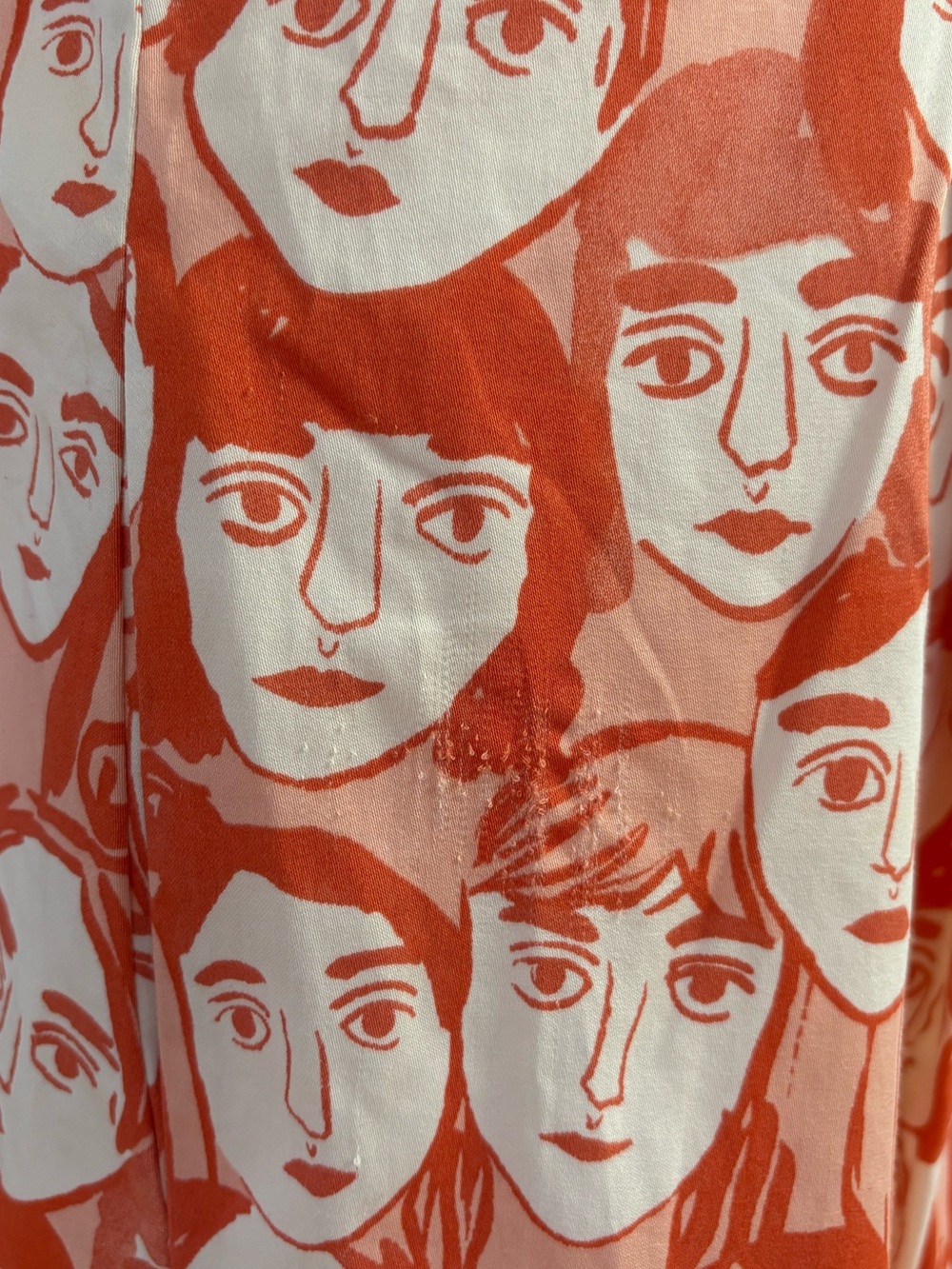 Leah Reena Goren for Anthropologie Orange & White Print Dress - Picture 5 of 5